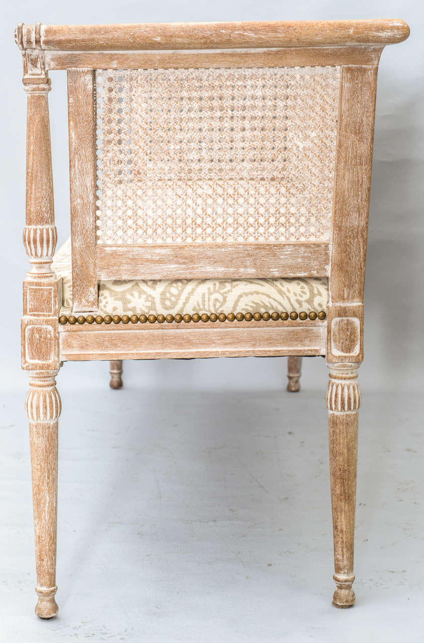 Swedish Style Caned Settee 2