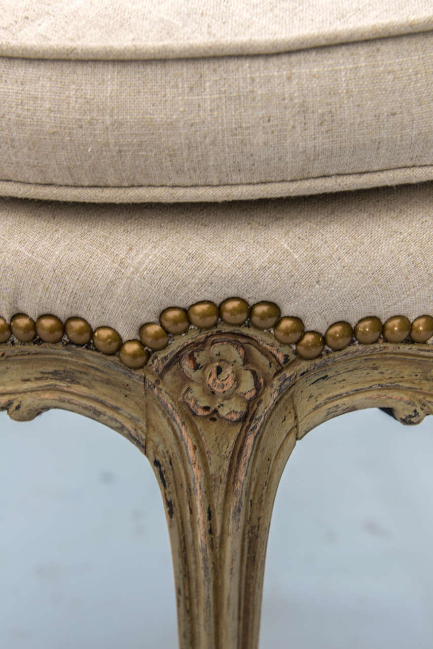 Pair of Louis XV Style Painted Stools 2