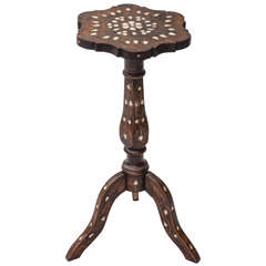 19th C. Anglo-Indian Pedestal Table