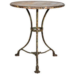 19 th C. Metal table from Arras