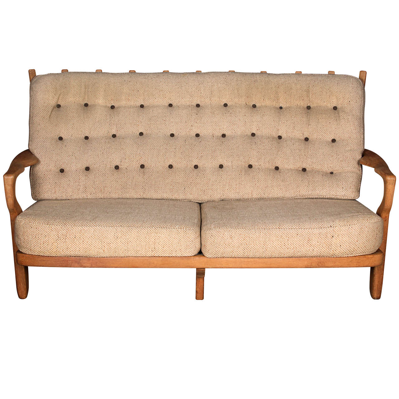 Guillerme et Chambron Rare Settee For Sale