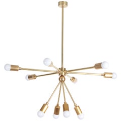 Custom Macomber Modern Brass Sputnik Light Fixture