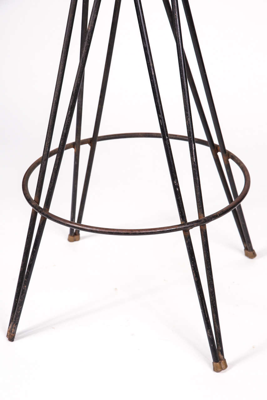 Sturdy, in good shape. Seats rotate. Several available. Original tops.