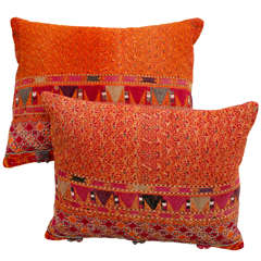Afghani Pashtun Tribal Embroidery Pillows.