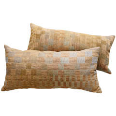 Indian Raw Tusser Silk & Linen Pillows