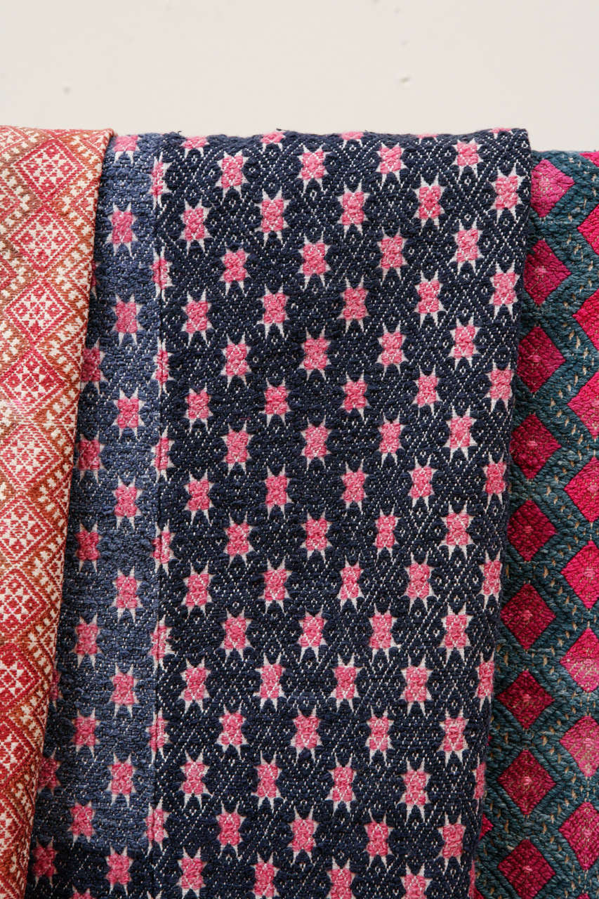 Mid-20th Century SE Asian Hill Tribe Marriage Quilts