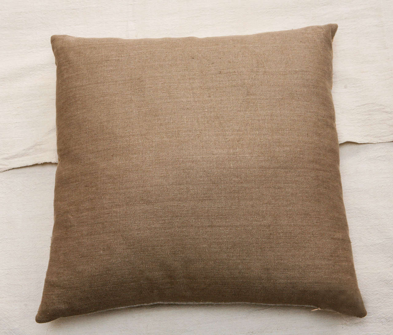 Indian Raw Tusser Silk & Linen Pillows. 1