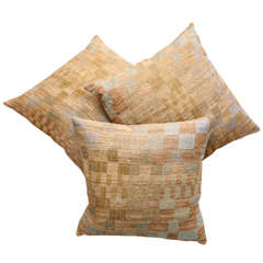 Indian Raw Tussar Silk & Linen Pillows