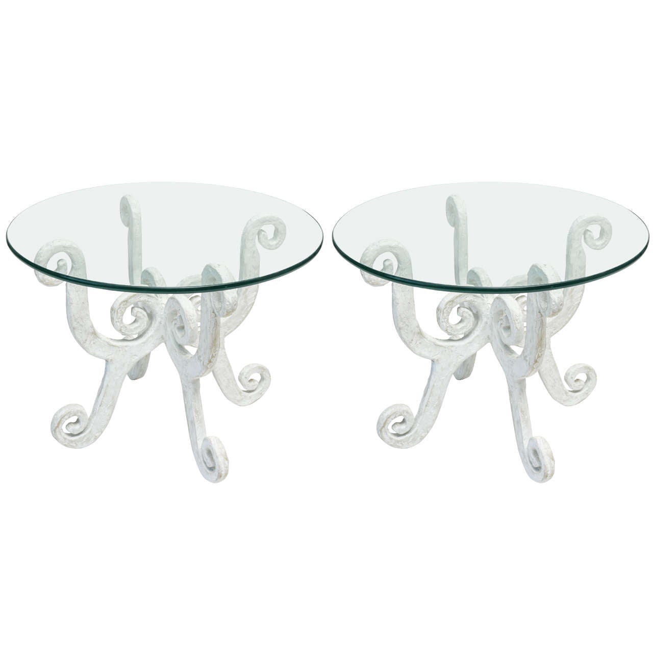 Pair of Plaster Side Tables