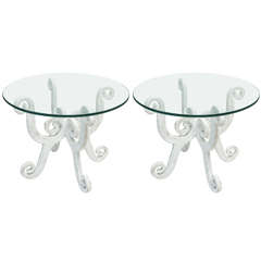 Pair of Plaster Side Tables