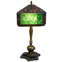 Hungarian Secessionist table lamp