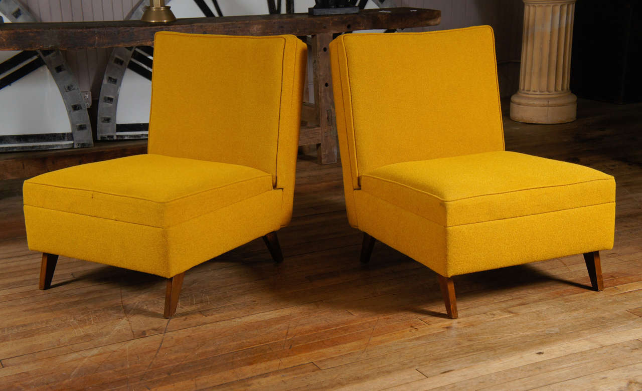 pair of adjustable side chairs - each one opens up to become a bench 74