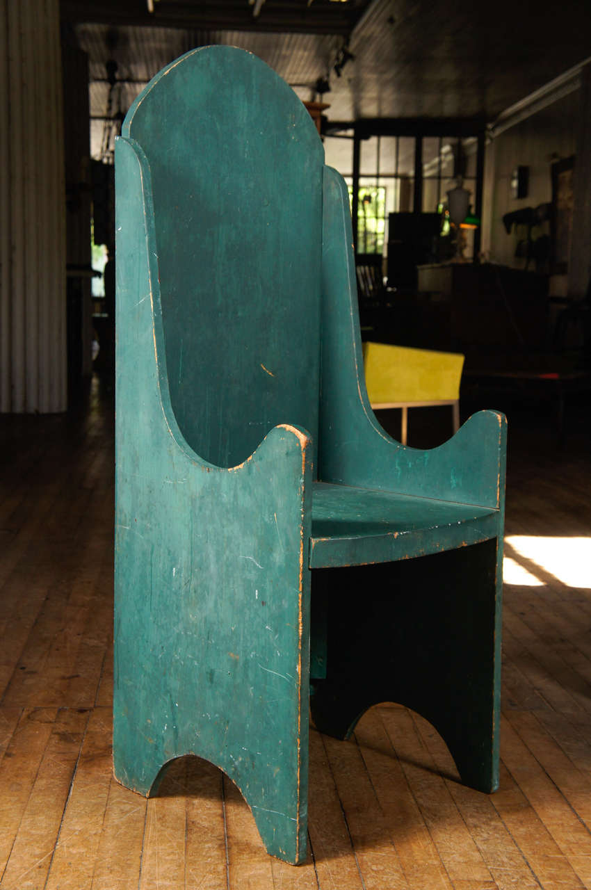 American Blue-Green Hearth Chair