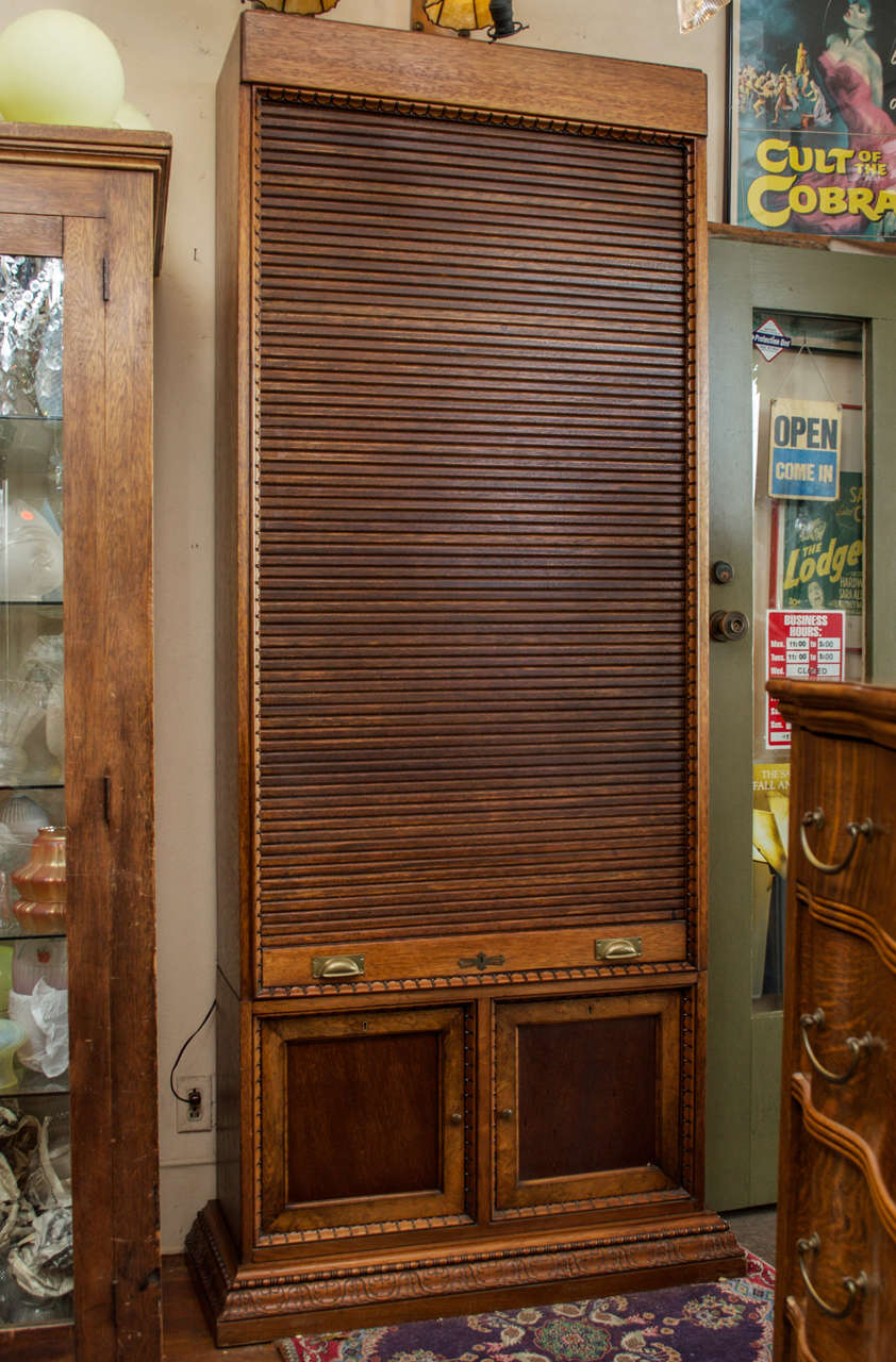 Monumental Roll Front Bookcase