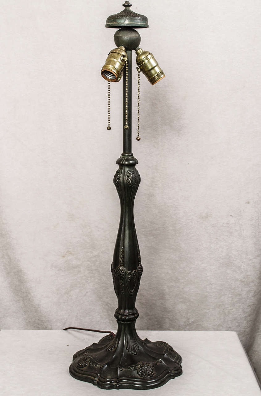 American Wilkinson Leaded Glass Table Lamp