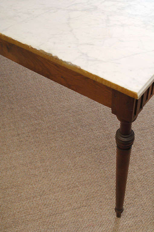 French Console with Marble Top
