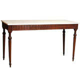Antique French Console with Marble Top