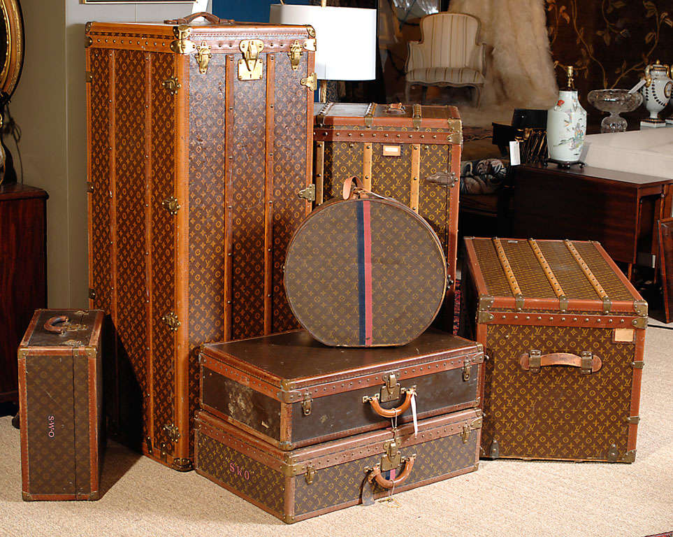 Louis Vuitton Vintage Monogram Canvas Steamer Trunk For Sale 4