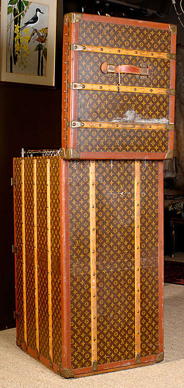 Louis Vuitton Vintage Monogram Canvas Steamer Trunk For Sale 1