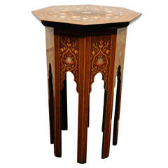 Ottoman Empire Side Table w/hidden jewelery box