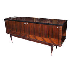 French Art Deco/ Art Moderne Exotic  Macassar Ebony Buffet