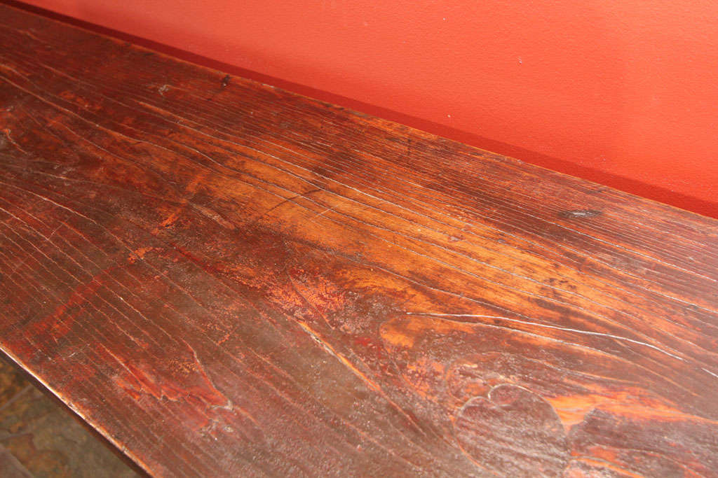 Exceptionally Long Chinese Elm Wood Altar Table For Sale 6
