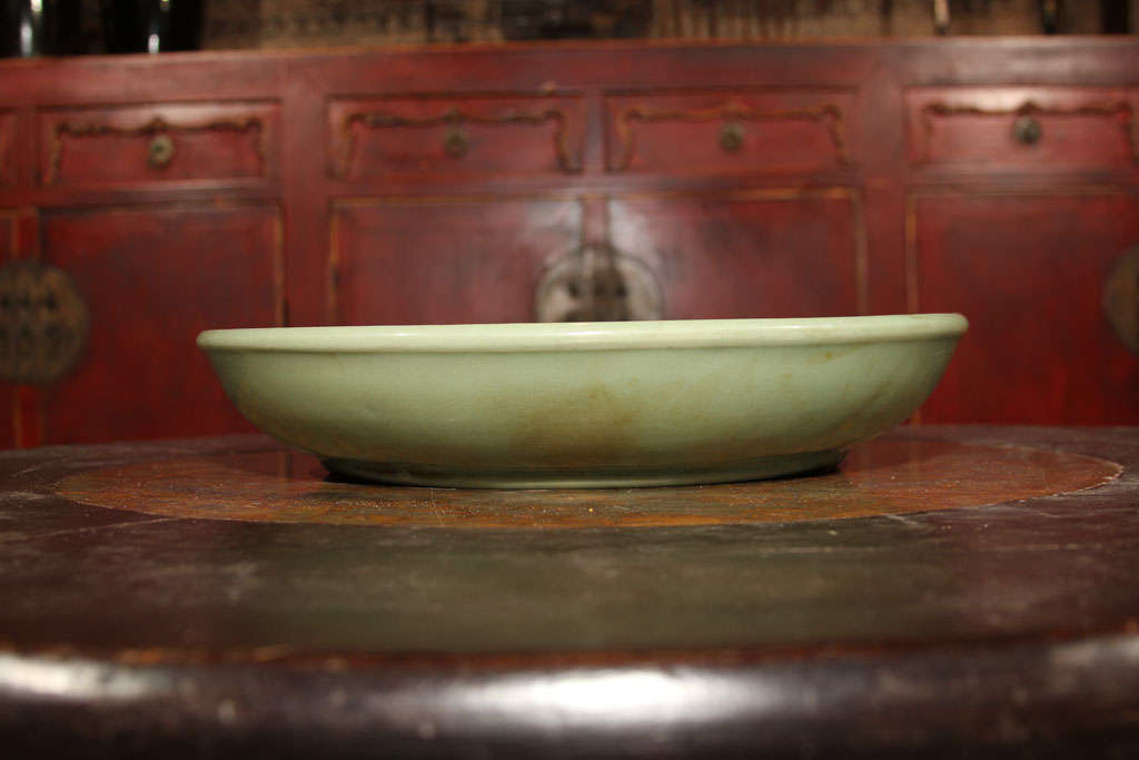Chinese Longquan Celadon Porcelain Charger 4