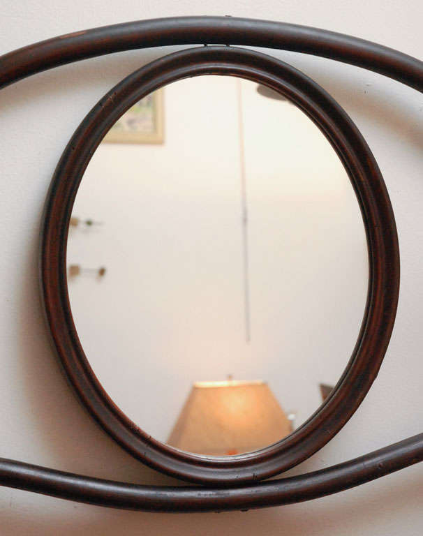 19th Century Thonet Coat Rack/stand  / Hall Tree And Mirror In Bentwood