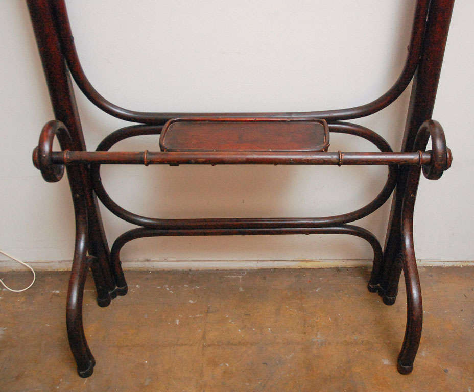 Thonet Coat Rack/stand  / Hall Tree And Mirror In Bentwood 2