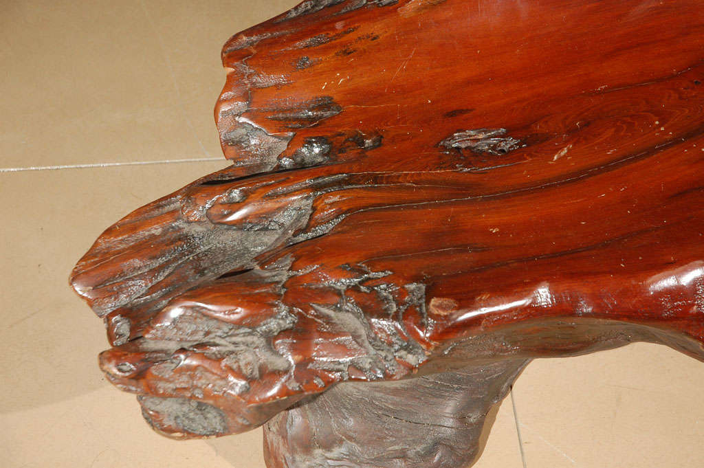 Mid-20th Century Organic Redwood Coffee Table For Sale