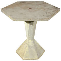 Six Sided Cast Concrete Table