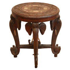 Vintage Anglo-Indian Elephant Table