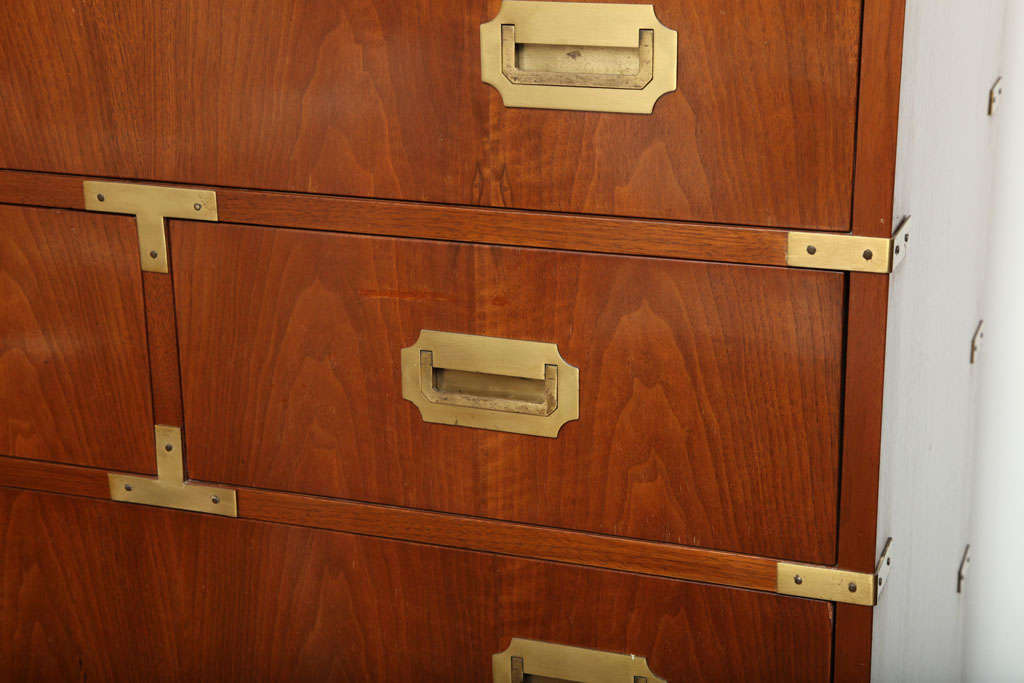 Campaign Style Chest of Drawers In Good Condition For Sale In New York, NY