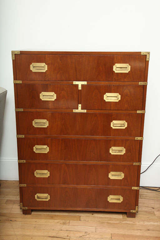 Campaign Style Chest of Drawers For Sale 1