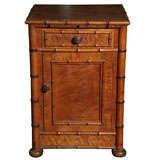 Antique English Bamboo Night Stand