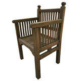 1930
s English Arts 
Crafts Teak Garden Chair