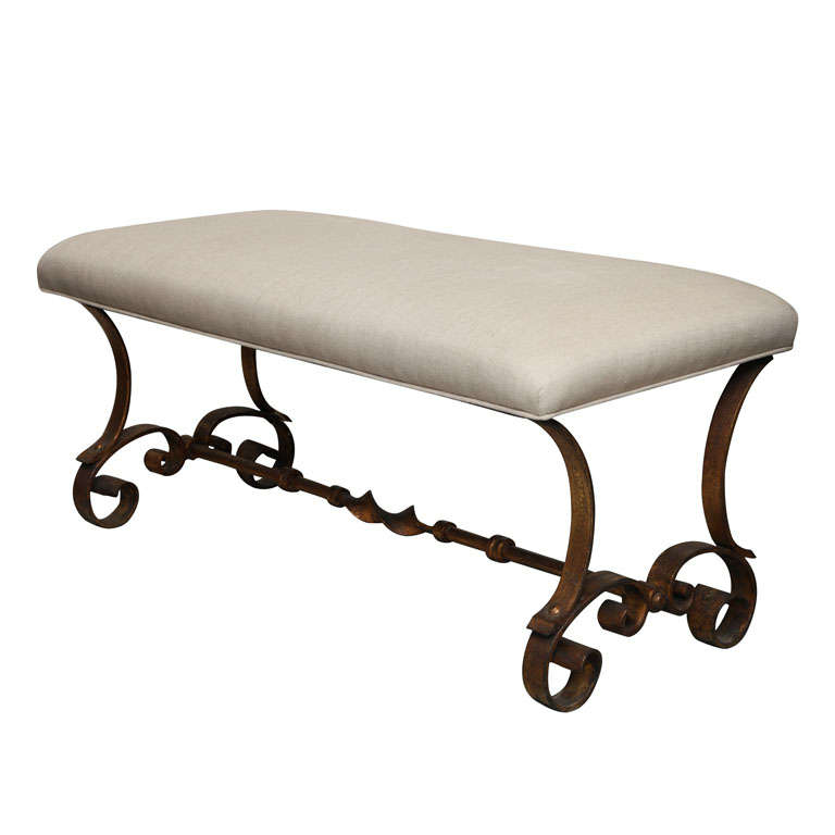 1940
s Iron Bench