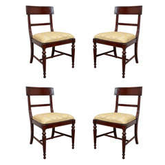 Set of Four English Regency Chairs