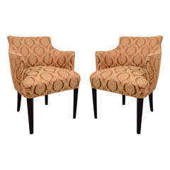 Pair of French Club Chairs