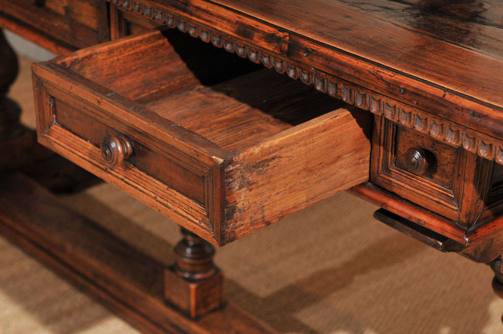 16th century Italian Walnut Desk 1
