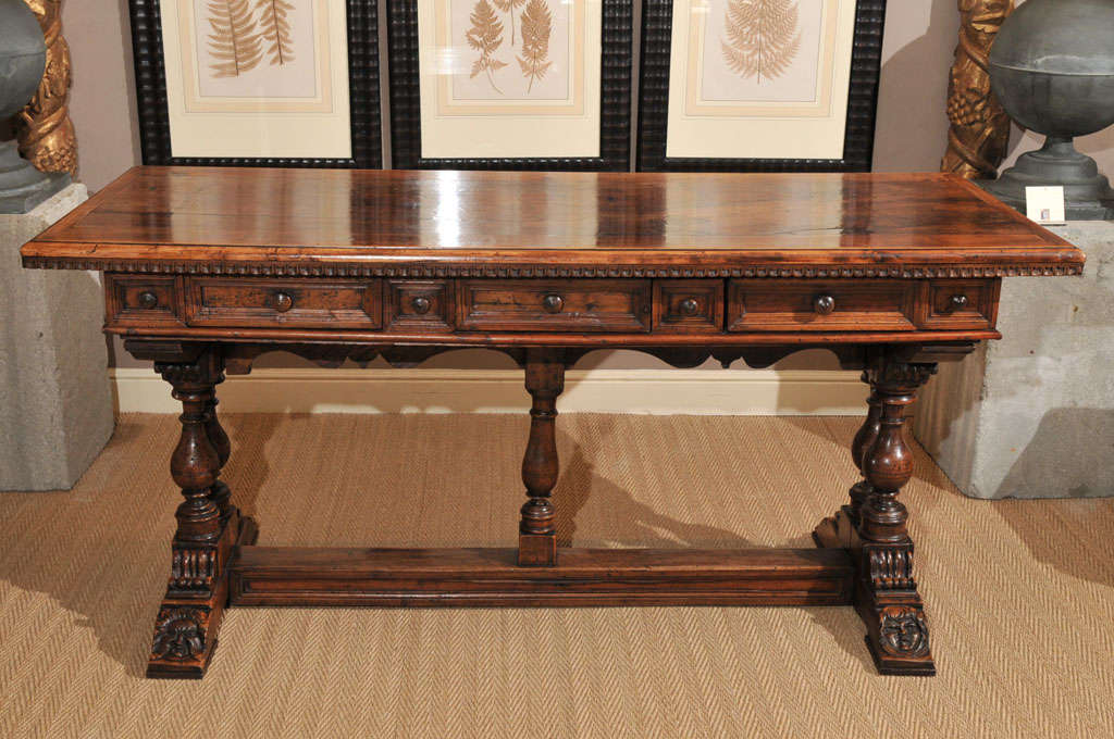 16th century Italian Walnut Desk 5