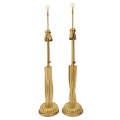 Pair of Barovier "Gold" Murano Lamps.