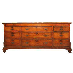 Antique Wide 9 drawer oak Welsh dresser base