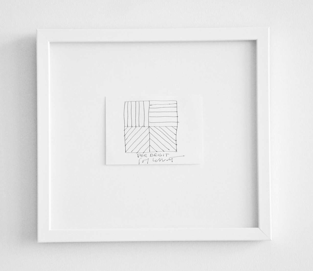 Ink Drawing by Sol LeWitt, circa 2000 In Excellent Condition For Sale In Winnetka, IL