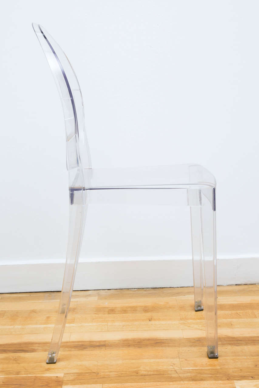 Set of Three Victoria Ghost Chairs Exclusively Designed by Philippe Starck In Good Condition In Paris, FR