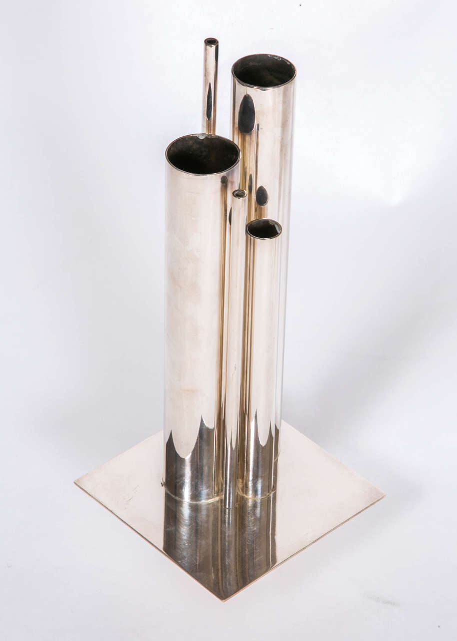 French Organ Vase by Gio Ponti for Christofle, circa 1950