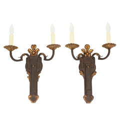 Pair of Double LIght Sconces