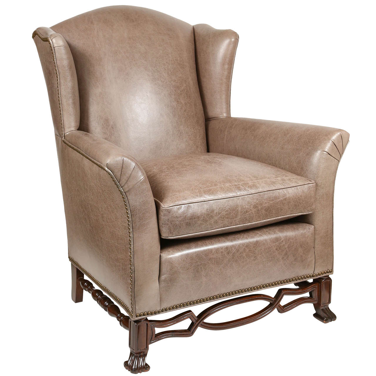 Vintage Wing Chair at 1stDibs