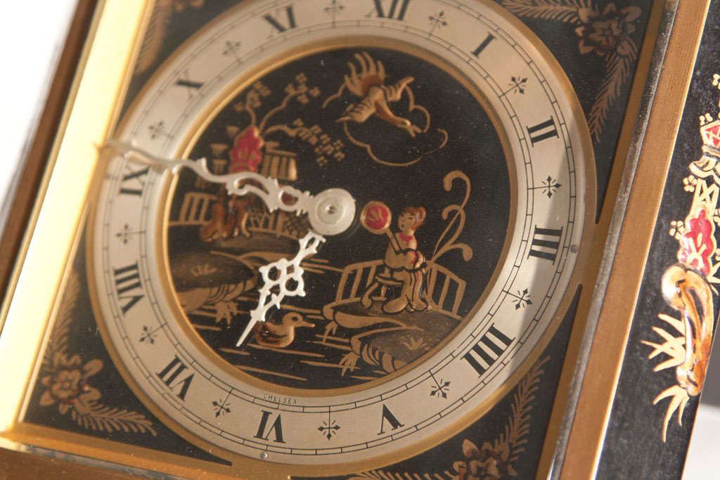 American Chinoiserie Shelf Clock by Chelsea c1930