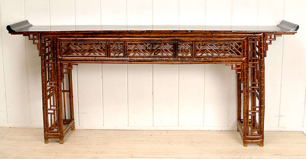Chinese Bamboo Altar Table